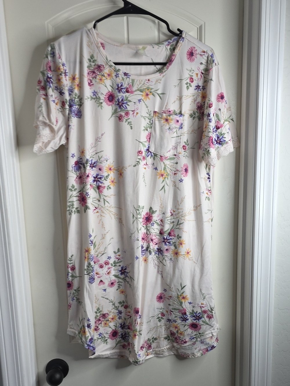 Flora Nikrooz light pink floral knit Nightgown